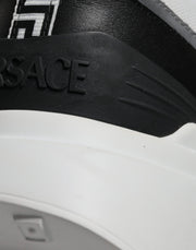 Versace Multicolor Canvas Quad Fabric Medusa Low Top Sneakers Shoes - Le schmidt