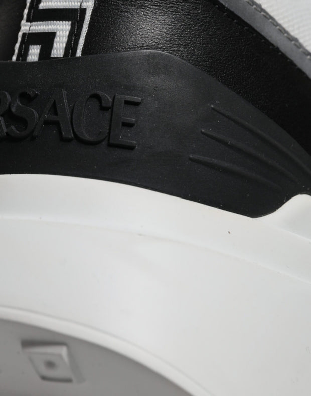 Versace Multicolor Canvas Quad Fabric Medusa Low Top Sneakers Shoes - Le schmidt