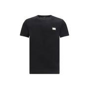 Dolce & Gabbana Black Cotton T-Shirt