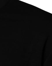 Versace Black Medusa Embroidery Crew Neck Pullover Sweater - Le schmidt