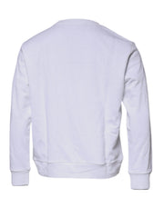 Versace White Medusa Embroidery Crew Neck Pullover Sweater - Le schmidt