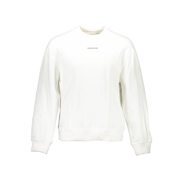 Calvin Klein White Cotton Men Sweater