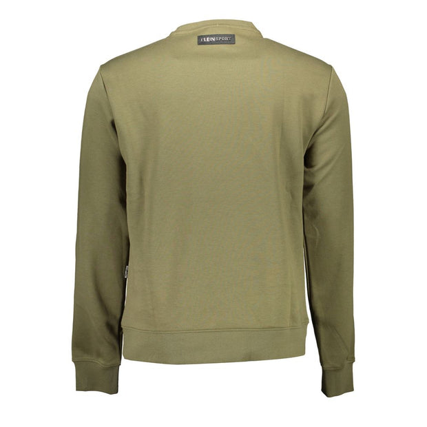 Plein Sport "Green Cotton Men Sweater"