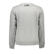 Plein Sport Gray Cotton Mens Sweater