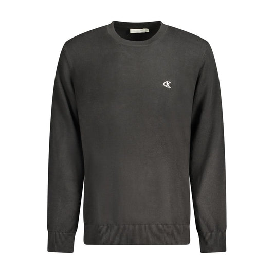 Calvin Klein Sort Bomuld Herre Trøje Rund Hals Flot Design