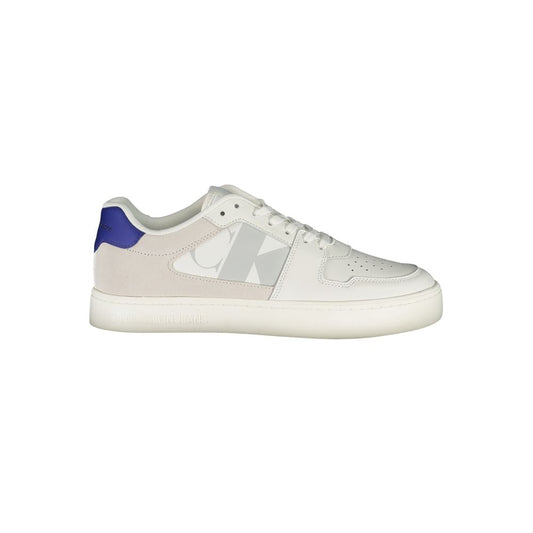 Calvin Klein Hvid Læder Herre Sneakers Genanvendt Materiale