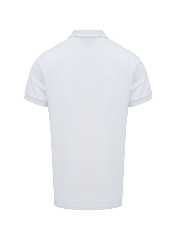 Burberry White Cotton Collared Polo Shirt