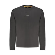 Hugo Boss Black Cotton Men Sweater