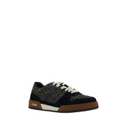 Fendi Multicolor Calf Leather Bos Taurus Low Top Sneakers
