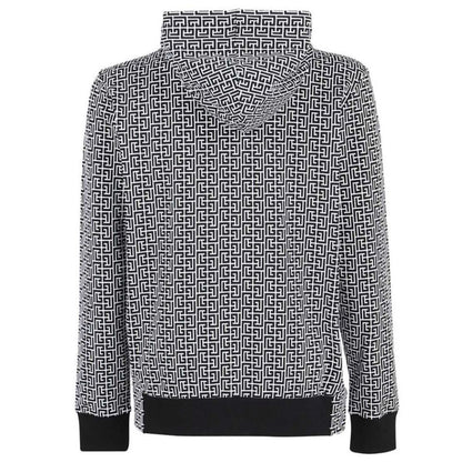 Balmain Black Cotton Men's Sweater - Le schmidt
