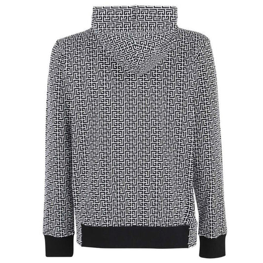 Balmain Black Cotton Men's Sweater - Le schmidt