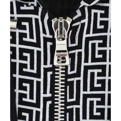 Balmain Black Cotton Men's Sweater - Le schmidt