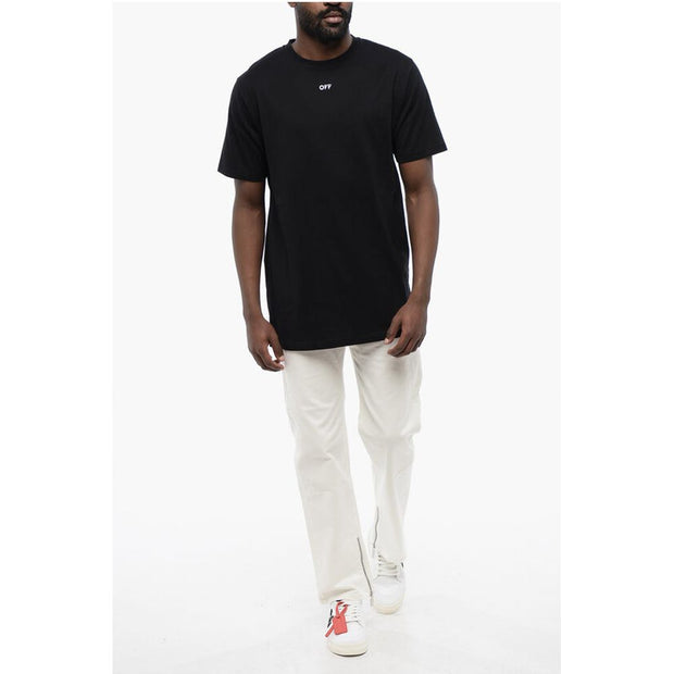 Off-White Black Cotton ARROW Crew-neck T-shirt