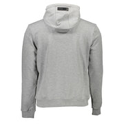 Plein Sport Gray Cotton Men's Hooded Sweater