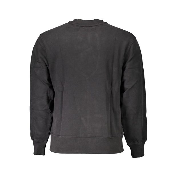 Calvin Klein Black Cotton Men Sweatshirt