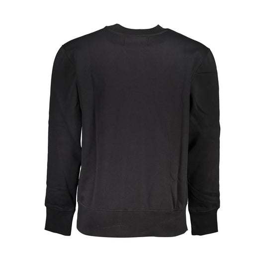 Calvin Klein Sort Bomuld Langærmet Herre Sweater Med Fleece
