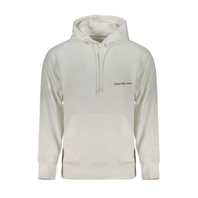 Calvin Klein White Cotton Men's Hooded Sweatshirt