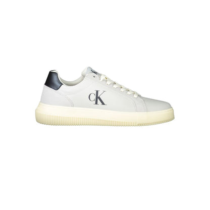 Calvin Klein Brun Læder Herre Sneakers Til Daglig Brug