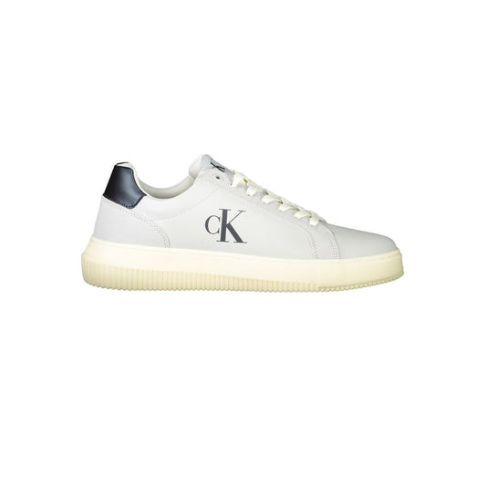 Calvin Klein Brun Læder Herre Sneakers Til Daglig Brug