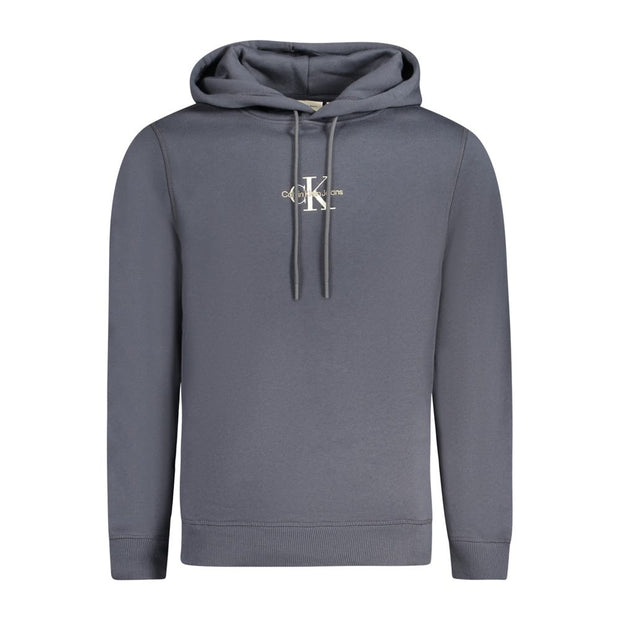 Calvin Klein Blu Cotton Men Sweatshirt