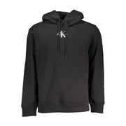 Calvin Klein Black Cotton Men's Sweater Hoodie