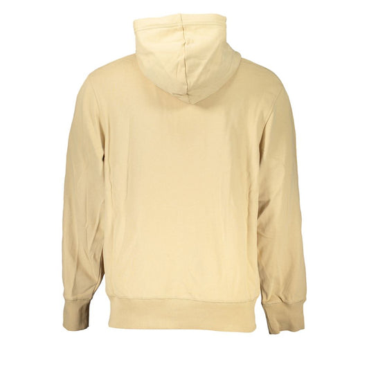 Calvin Klein Beige Økologisk Bomuld Hættetrøje Til Mænd