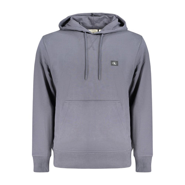 Calvin Klein Blue Cotton Men's Hooded Sweatshirt