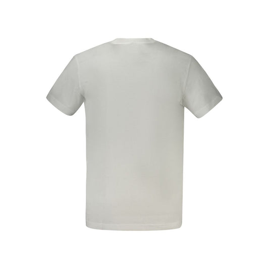 Calvin Klein Hvid Bomuld Herre T Shirt Med Logo Design