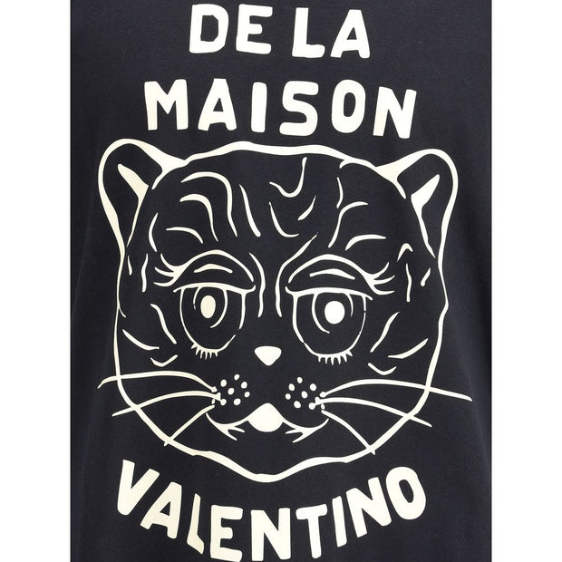 Valentino Black Cotton T-Shirt