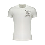 Calvin Klein White Cotton Men T-Shirt