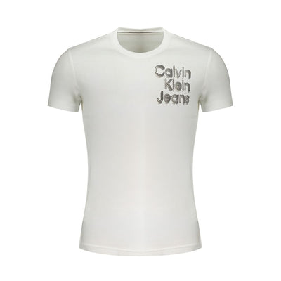 Calvin Klein White Cotton Men T-Shirt