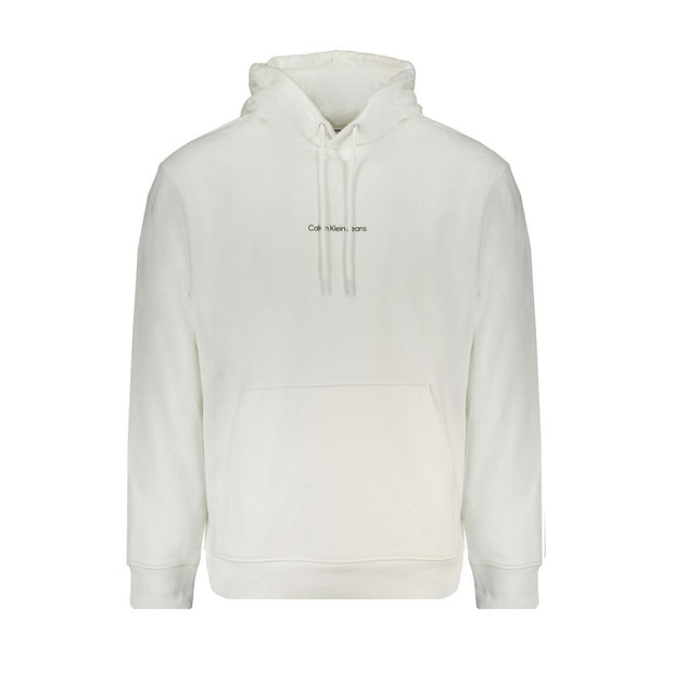 Calvin Klein White Cotton Men's Sweatshirt