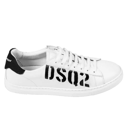 Dsquared² White Calfskin Sneaker - Le schmidt