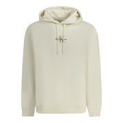 Calvin Klein White Cotton Men's Hoodie
