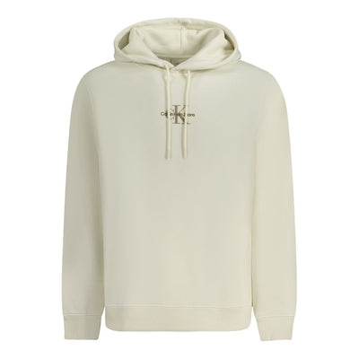 Calvin Klein White Cotton Men's Hoodie