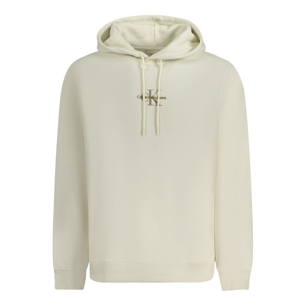 Calvin Klein White Cotton Men's Hoodie