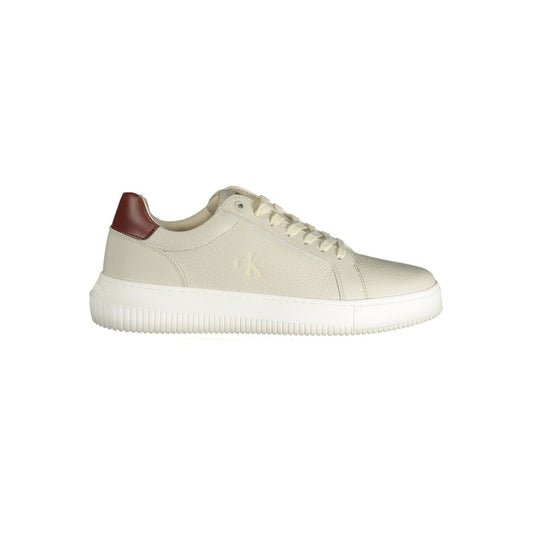 Calvin Klein Brun Læder Herresneaker Stilfuld Komfort