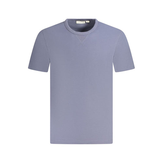 Calvin Klein Blå Regenerativ Bomuld T Shirt Med Logo