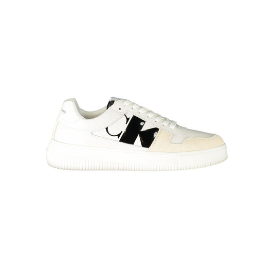 Calvin Klein Hvid Polyester Sportssko Med Kontrast Detaljer