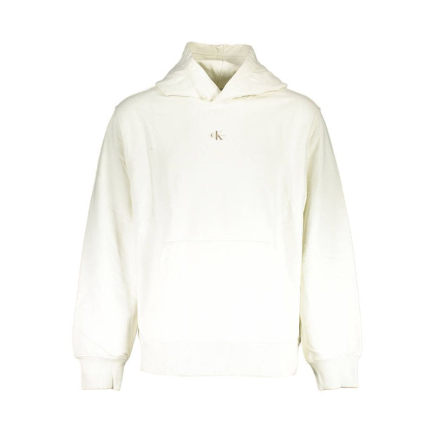 Calvin Klein White Cotton Men's Sweatshirt