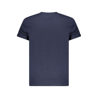 Tommy Hilfiger Blå Regenerativ Bomuld Herre T Shirt Logo