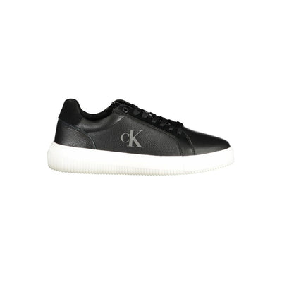 Calvin Klein Black Polyurethane Men Sneaker