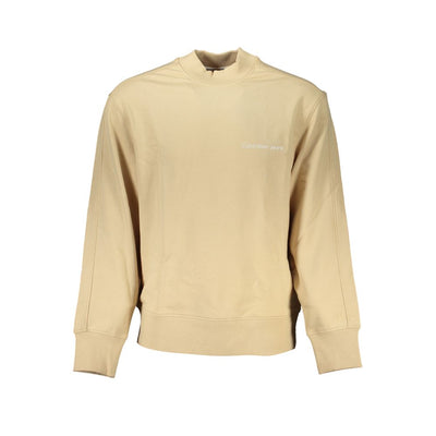 Calvin Klein Beige Cotton Men's Sweatshirt