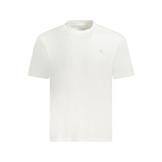 Calvin Klein Hvid Tshirt Med Regenerativ Bomuld Tryk Logo