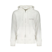 Calvin Klein White Cotton Men's Sweatshirt