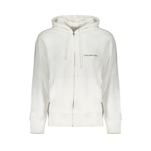 Calvin Klein White Cotton Men's Sweatshirt