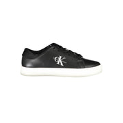 Calvin Klein Black Polyurethane Men's Sneaker