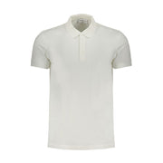 Calvin Klein White Cotton Mens Polo Shirt