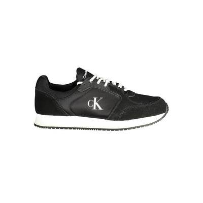 Calvin Klein Black Polyurethane Men's Sneaker
