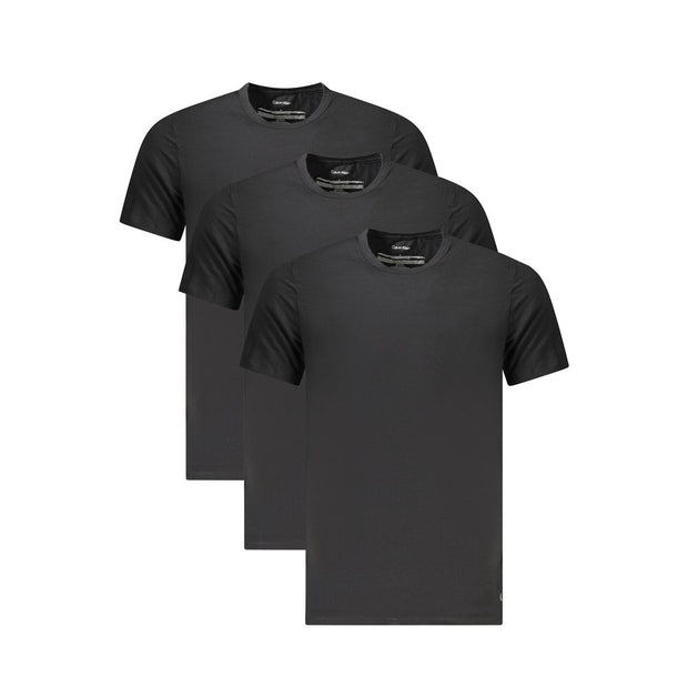 Calvin Klein Black Cotton Mens T-Shirt